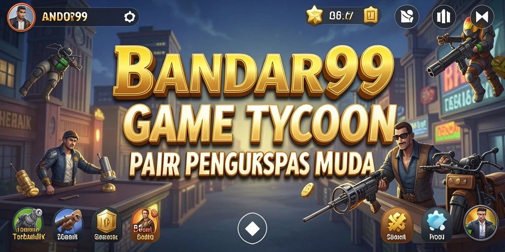 Tampilan gameplay dalam BANDAR99 menampilkan aksi pengelolaan bisnis yang seru.