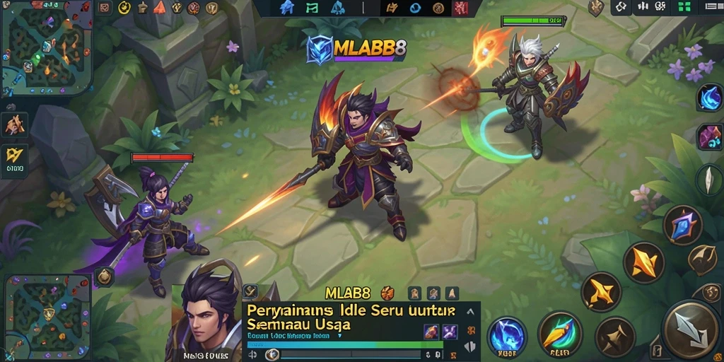 Tangkapan layar gameplay <strong>MLBB8</strong> menampilkan aksi seru dan karakter yang menarik.
