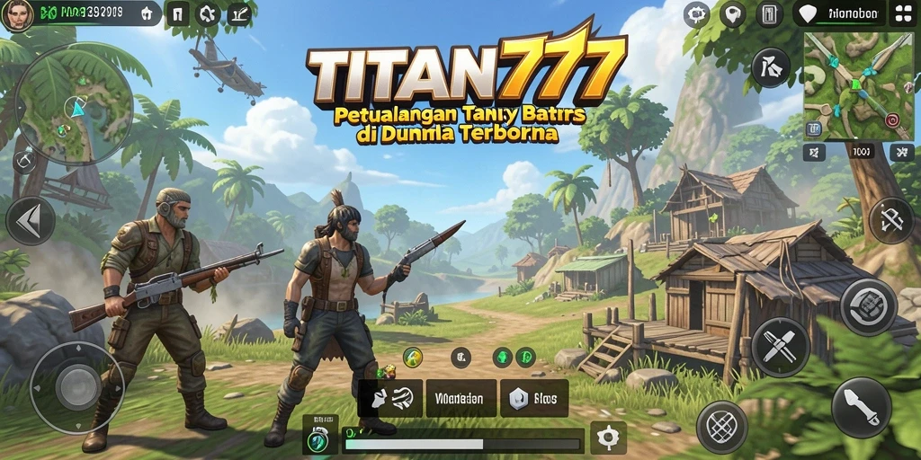 Gameplay seru di dunia terbuka TITAN777 yang penuh petualangan.