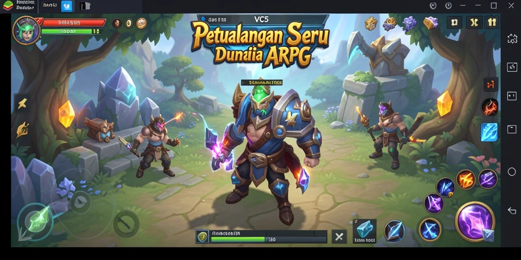 Tampilan gameplay VC5 yang mendebarkan dalam dunia ARPG.